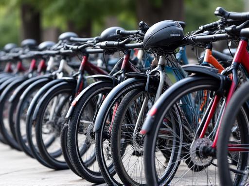 A fleet of high-quality hybrid and road bikes ready for rental.